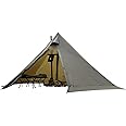 Hot Tent with Stove Jack – 4 Season Waterproof & Windproof Shelter for 1–4 People, Lightweight for Camping, Hiking, Hunting & Fishing