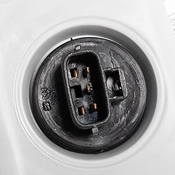 TRQ 2 Piece Headlight Assembly Set Halogen Black