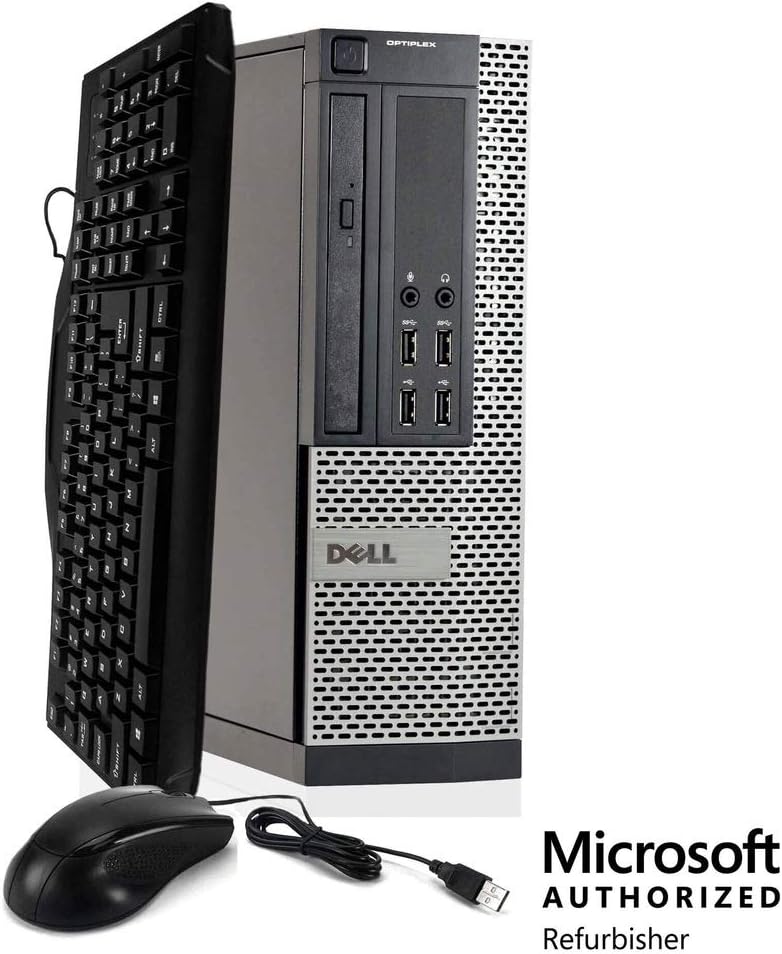 Dell Optiplex 990 SFF PC, Intel Core i5 Processor, 16GB RAM, 2TB HDD, DVDRW, Keyboard & Mouse, WiFi, Bluetooth 4.0, Windows 10 Pro (Renewed)