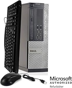 Dell Optiplex 990 SFF PC, Intel Core i5 Processor, 16GB RAM, 2TB HDD, DVDRW, Keyboard & Mouse, WiFi, Bluetooth 4.0, Windows 10 Pro (Renewed)