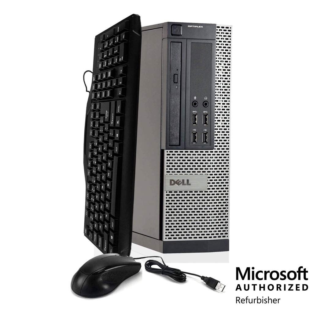 Dell Optiplex 990 Customizable Workstation, Intel Core i5-2400 3.1 GHz, Up to 16GB RAM, Up to 2TB SATA HDD, Optional SSD, Peripherals, DVD-RW, Windows 10, (Upgrades Available) (Certified Refurbished)