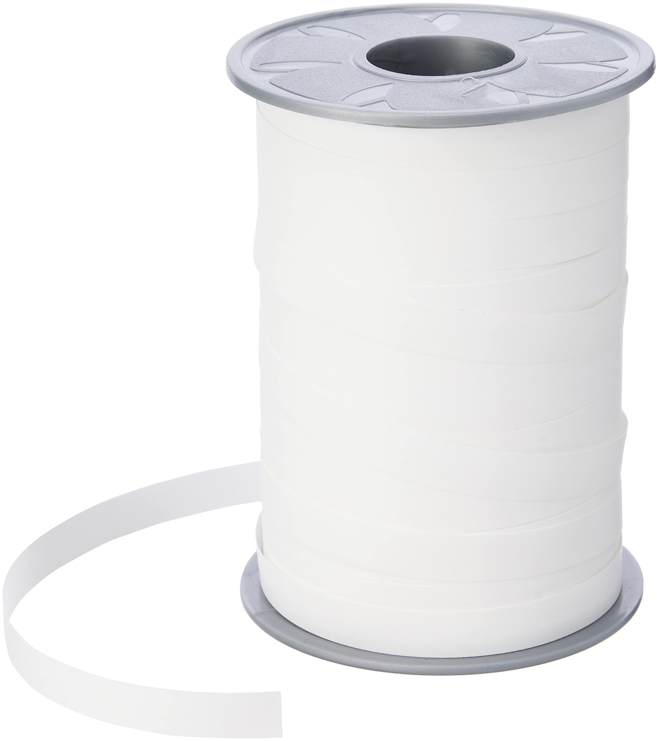 C.E Pattberg Gift Ribbon - white Matt, 200 m Ribbon In Paperlook For Wrapping Gifts, 10 mm Width, Create Beautiful Floral And Baby Shower Decorations, Pastel Balloon Ribbons - For Every Occasion — image 1