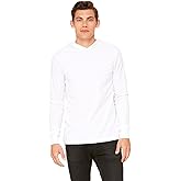 Bella Canvas Unisex Jersey Long-Sleeve Hoodie, Large, White
