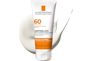 La Roche-Posay Anthelios Melt-In Milk Sunscreen SPF 60, Sunscreen For Body & Face, Broad Spectrum SPF + Antioxidants, Oil Free, Lightweight & Fast Absorbing, Oxybenzone Free