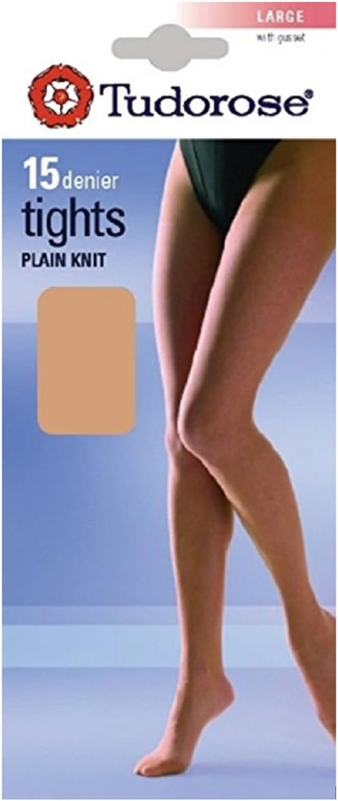 Tudorose 15 Denier Plain Knit Tights Navy 3 Pairs Large