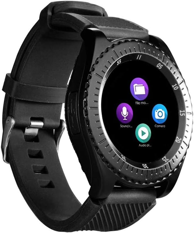 haixclvyE Y3 Touch Screen SmartWatch,Support Micro-SIM Card Bluetooth 3.0 Pedometer HD Camera,Sleep Monitor Smart Bracelet Watch Black