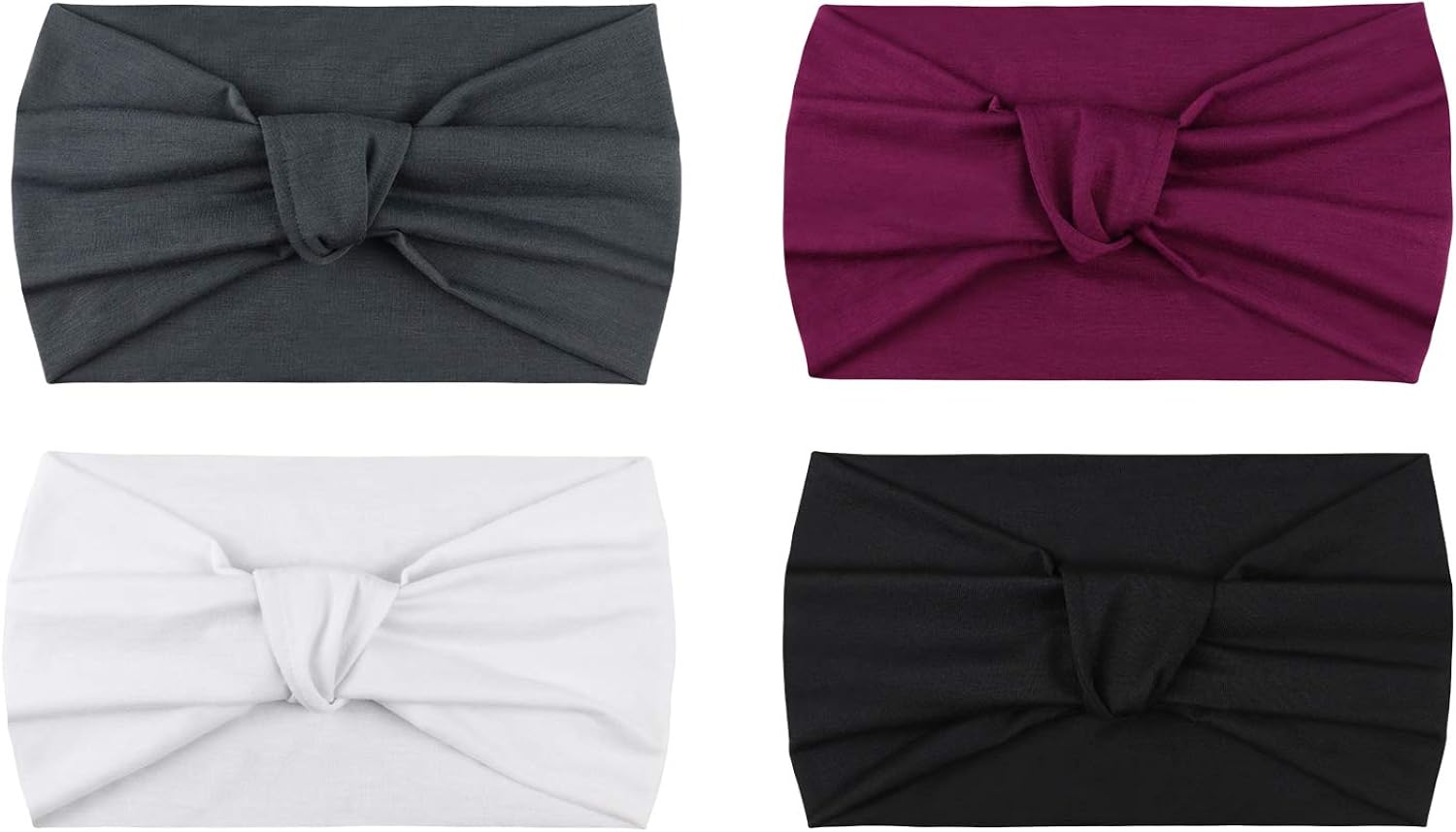 DRESHOW 1950's Vintage Modern Style Elastic Women Turban Headbands Twisted Cute Hair Band Accessories (4 Pack Criss Cross) at  Women’s Clothing store