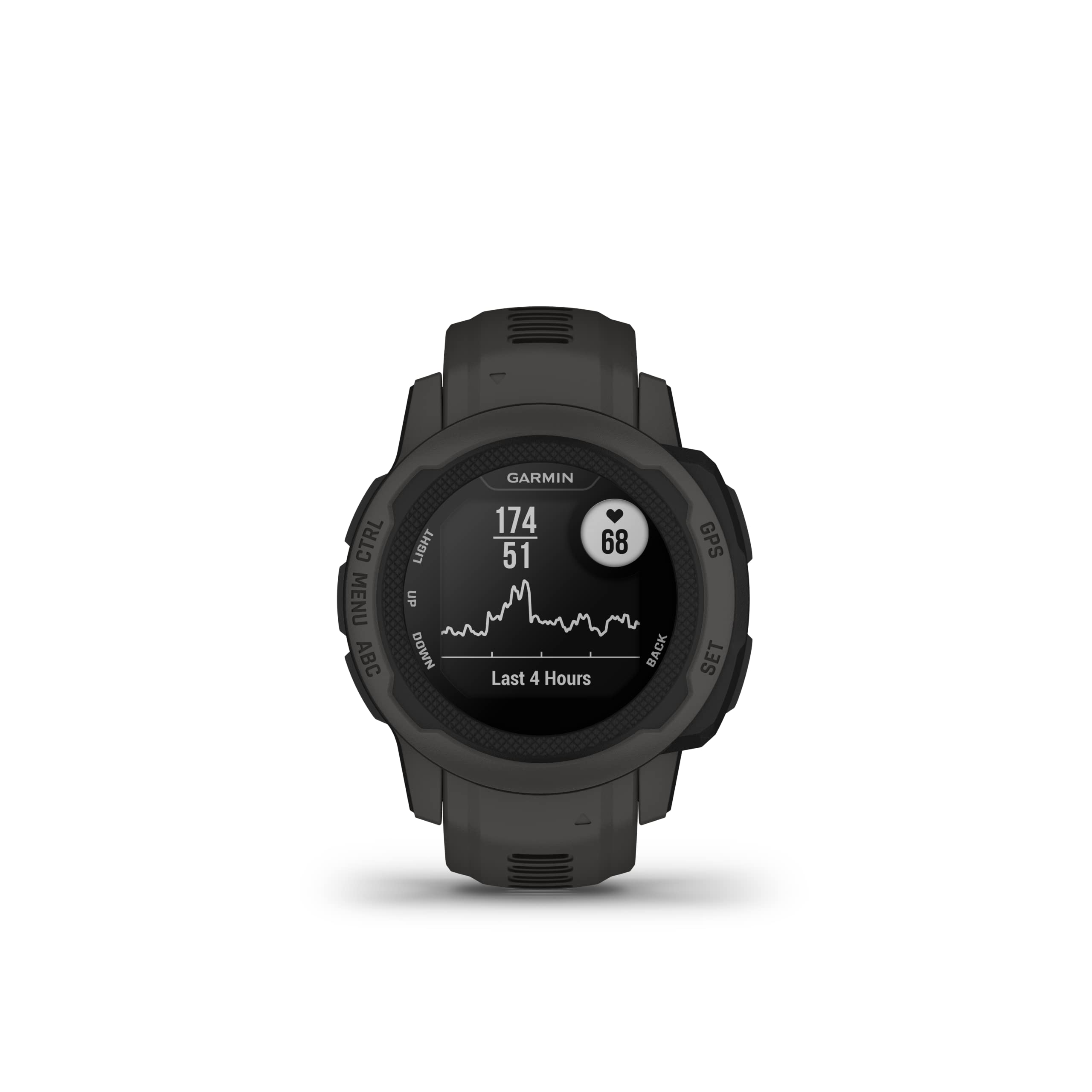 Garmin Instinct 2S, Smaller-Sized GPS Outdoor Watch, Multi-GNSS Support, Tracback Routing, Graphite, 40 MM (Renewed)