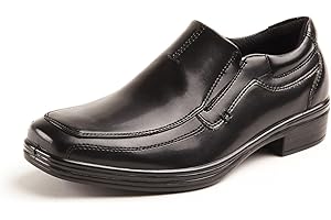 Deer Stags Boys' Wise Slip On Youth Dress Shoes Loafers for Church, Formal, School Uniform / Black