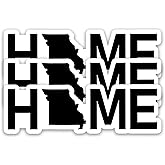 (3PCS) Missouri Sticker – Missouri Home Map Waterproof Vinyl US State Decal for Water Bottles, Laptops, Scrapbooking, Travel Gift, Local Pride, 3 x 1 inch