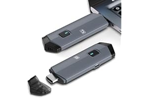 Wireless HDMI Transmitter and Receiver, Carego Wireless HDMI Extender Kit, Plug & Play, Support 2.4/5GHz for Streaming Video/Audio/File from Laptop/PC to Monitor/Projector/HDTV