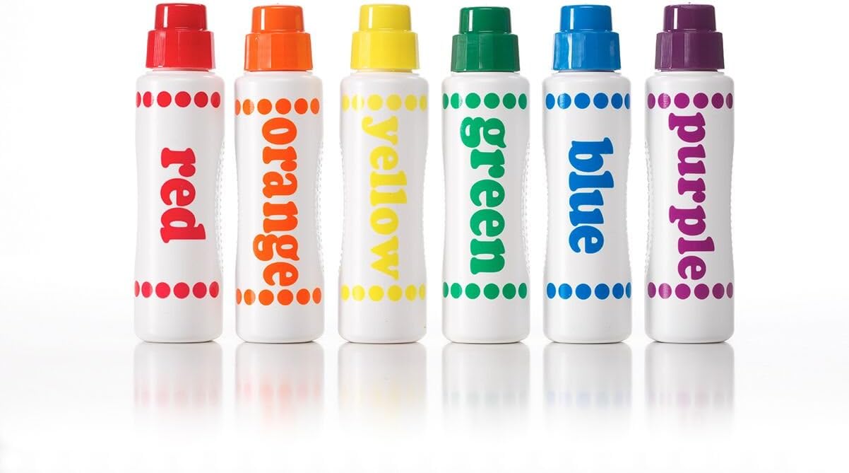 Do A Dot Art! Markers 6-Pack Rainbow Washable Paint Markers, The Original Dot Marker: Toys & Games