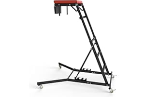 POUSEAYAR Adjustable Topside Automotive Engine Creeper, 400LBS Capacity, Foldable, Padded Deck with 2 Support Bar, Four Casters, Ideal for Home Garage & Workshop Repair/Jeep/Pickup/Truck/Van Maintenance