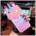 Mulafnxal Quicksand Unicorn Case for iPhone 8 Plus/7 Plus/6/6s Plus+,Soft Silicone 3D Cartoon Animal Cover,Kids Girls Cute Cool Bling Glitter Kawaii Character Cases Protector for iPhone 6 7 8Plus 5.5