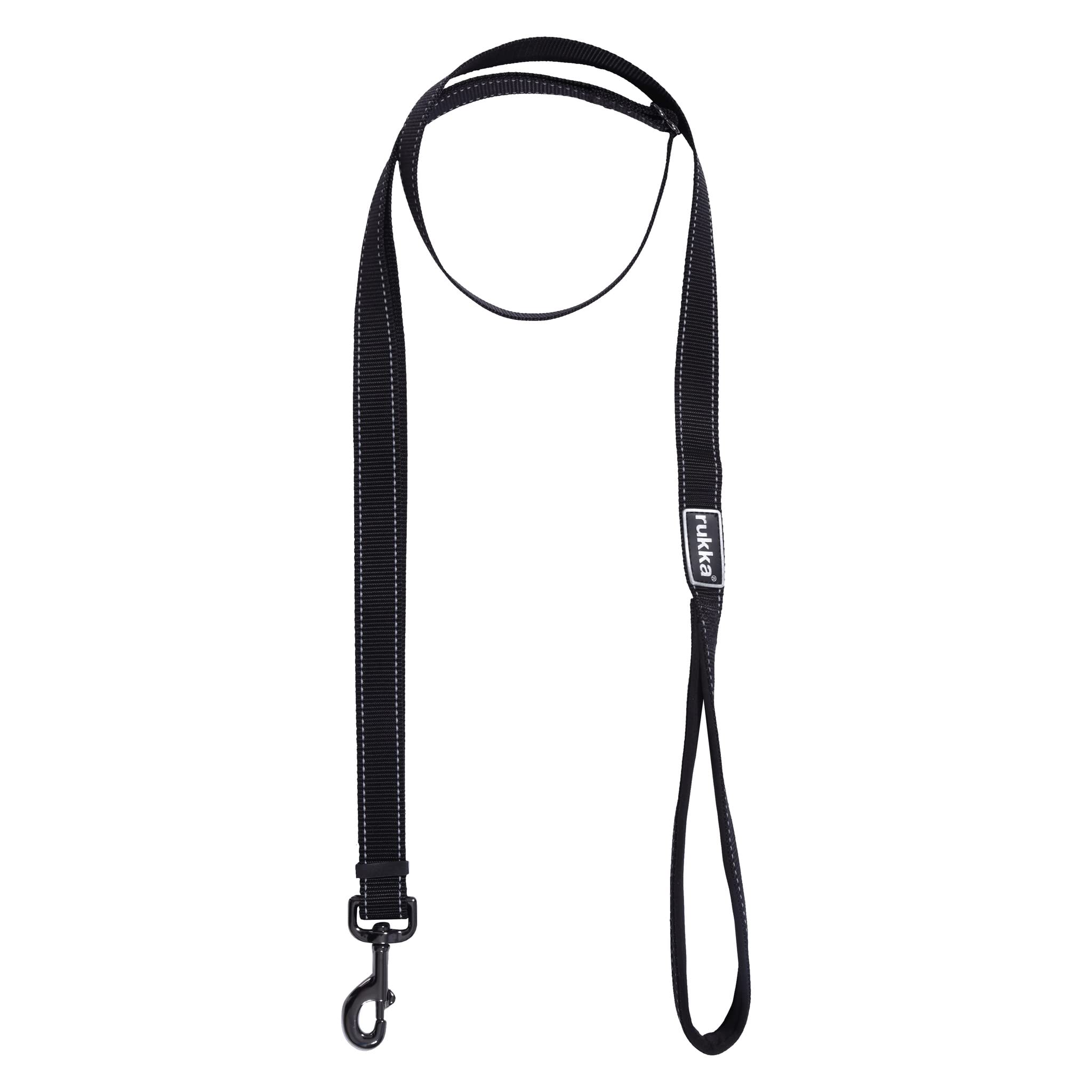 Rukka Pets Adjustable Leash, Black, S