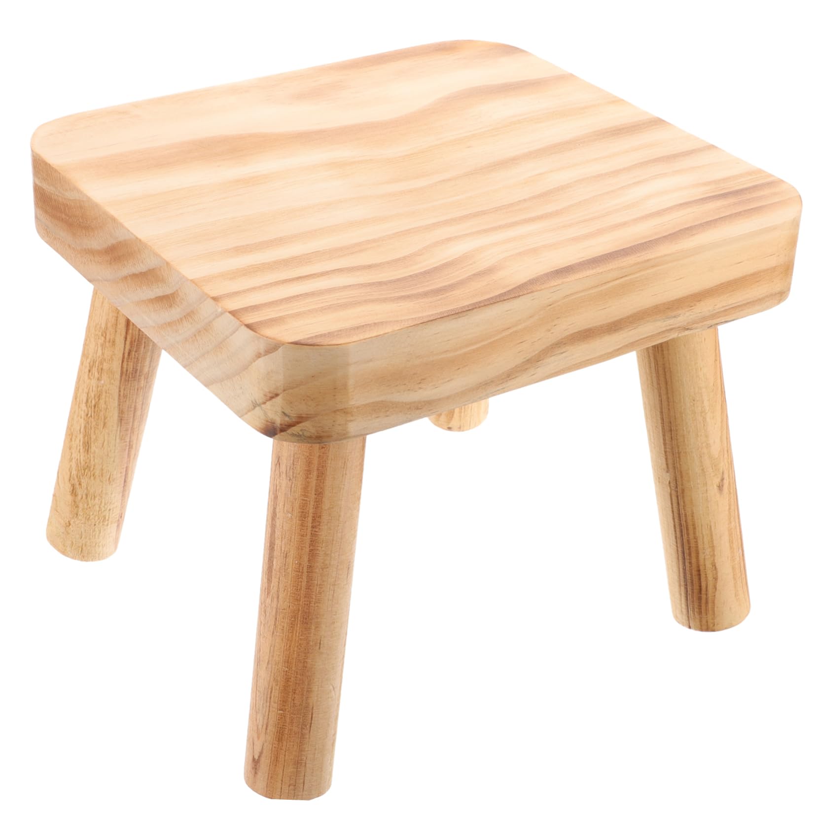 OSALADI Japanese Style Wooden Trash Can Portable Stool Outdoor Stools Fishing Chairs for Adults Small Wood Stool Small Stools to Sit on Fishing Stools for Adults Garbage Can Household