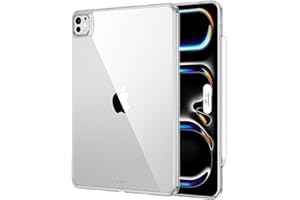 ESR for iPad Pro 13 Inch Case M4(2024), Thin and Lightweight, Shock and Drop Protection, Yellowing Resistant, Hard Back, Supports Pencil Pro and Pencil(USB-C), Classic Series, Clear