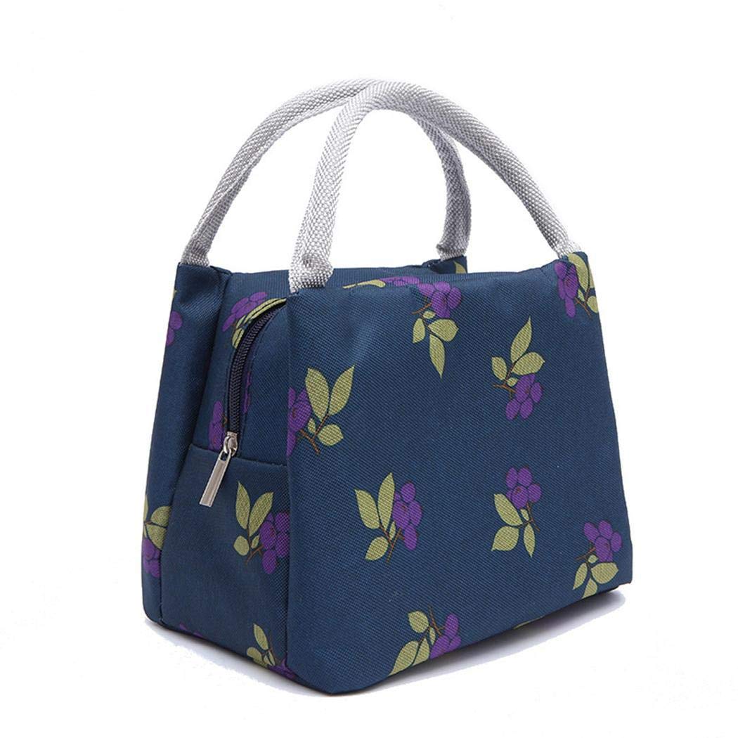 Pinsparkle Waterproof Insulated Lunch Tote Cooler Bag Bento Picnic Handbag Container Lunch Bags