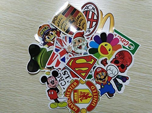 Generic (150 pack)Random Music Film Vinyl Skateboard Guitar Travel Case Sticker Lot Pack Decals