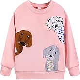 zarmfly Toddler Baby Girls Sweatshirts Crewneck Pullover Long Sleeve Shirts Tops Girl Fall Winter Clothes 2-8T