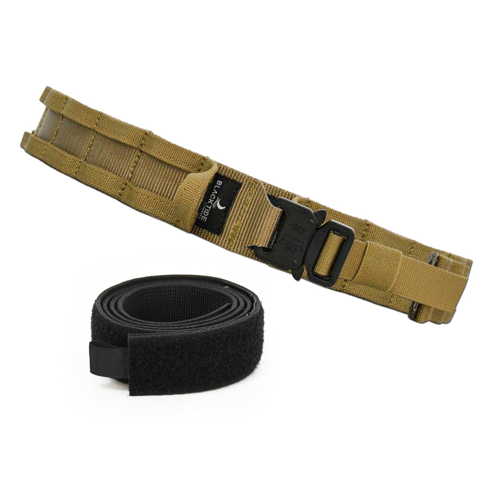 Photo 1 of BLACKTIDE CONCEPTS TACTICAL BATTLE BELT | Navy SEAL Designed, Tested & Guaranteed| Tactical & MOLLE Gear| COYOTE TAN-L