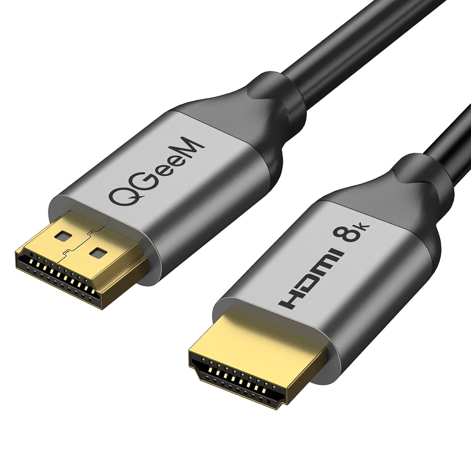 HDMI Cable 8K 10FT,QGeeM 48Gbps Ultra High Speed HDMI Cord,Compatible with Apple TV,Roku,Samsung QLED,Sony LG,Nintendo Switch,Playstation,PS5,PS4,Xbox One Series X,HDMI 8k Ultra HD Cable (10FT)