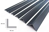 TMW Profiles Cezar PVC Corner Angle Trim Anthracite 7016 1m 10x10–50x50 view 2
