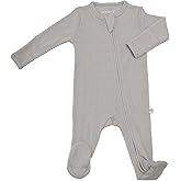 Woolino Toddler Footie Sleeper, Merino Wool Baby Pajamas, One-Piece Sleeper Jumpsuit, Front Zip Footie Romper for Unisex