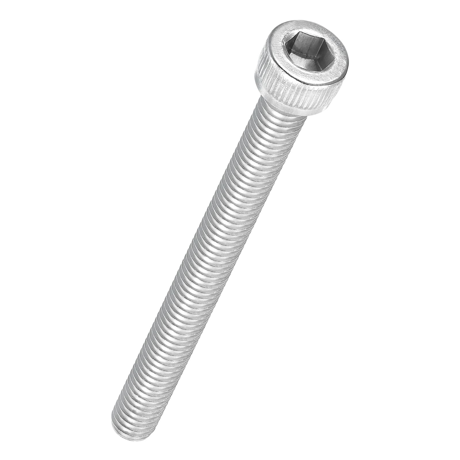 Kozelo 25pcs Socket Head Cap Screws - [M6-1 x 60mm] 304 Stainless Steel Fully Threaded Allen Socket Drive for Electrical Motor 3D Printing Fan Engine Replacement Use, Silver — image 1