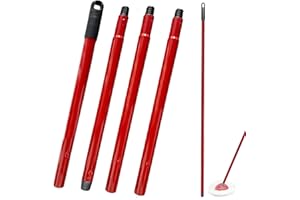 Mop Handle for Ocedar, Mop Handle for O Cedar, Spin Mop Replacement Handle for O Cedar, 4 Section 30" to 58" Mop Handles for 