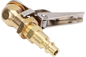 Naroote Closed Ball Tire Chuck, 1/4 Inch Female NPT Thread Air Chuck, Heavy Duty 300 PSI Inflator with Anti Leak Design, Idea