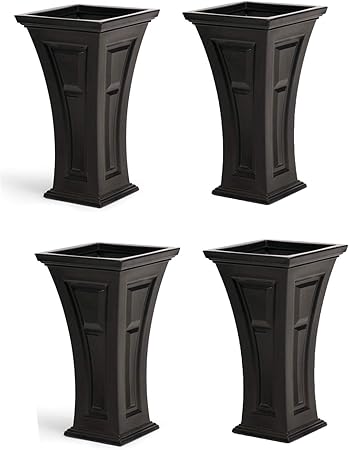 Amazon Com Yimby Heritage Self Watering Tall Outdoor Garden