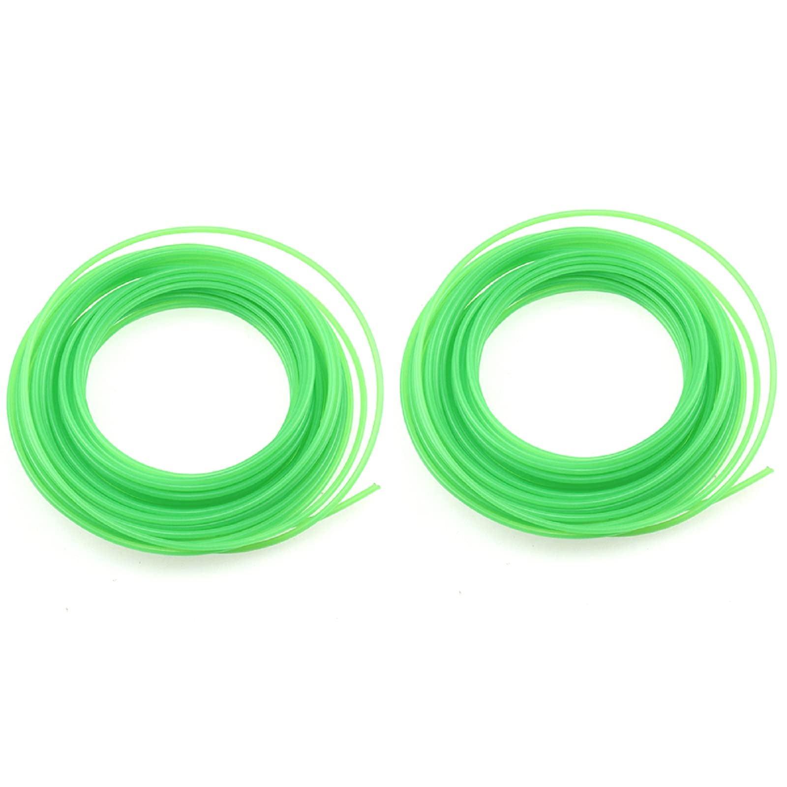 MiSevteen 2 pcs Grass Strimmer Line Diameter 2mm Length 10m Heavy Duty Brush Cutter Round Core Wire replacement grass strimmer line for garden trimmers for Garden Grass Strimmer Electric Trimmers