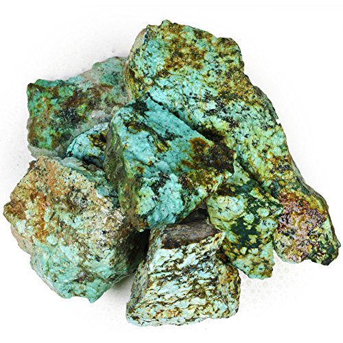 Buy Hypnotic Gems Materials 1/2 lb Bulk Rough Turquoise Stones from