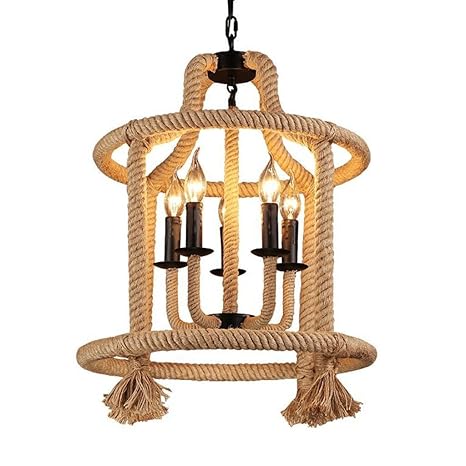 Dgeg Lustre Plafonnier Loft Rétro Creative Art Personnalité