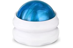 YESMET Massage Ball, Massage Roller Ball, Roller Ball Massager for Sore Muscles Pain Relief, Relax Full Body Massage Tools for Shoulders, Neck, Back, Feet, Deep Tissue, Joint Pain (Blue)