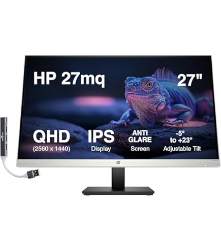 Amazon.com: HP M27fq QHD Monitor - Computer Monitor with 27-inch