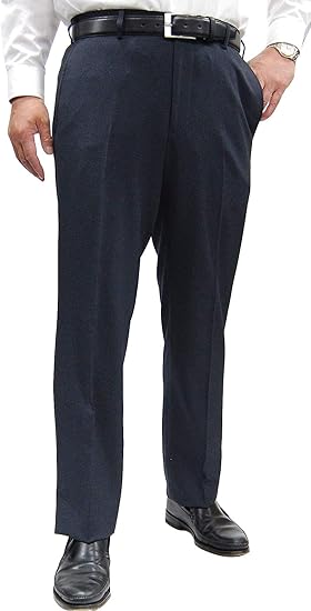 Amazon ストレッチパンツ ウォッシャブルパンツ ビジネスパンツ メンズパンツ 裾上げテープ付き ロングパンツ 通販