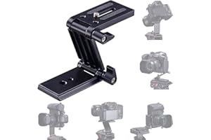 Universal Tilt Z Mount Bracket Tripod Head Quick Release Plate Mounting for Monopod Slider Rail Cage Rig Stabilizer Phone Hol