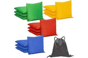 WAWALOL 4" X 4" Canvas Bean Bags for Toss Bean Bag Set, Premium Entry Level All Weather Canvas Hole Bean Bags for Party Supplies Party Games and Activities