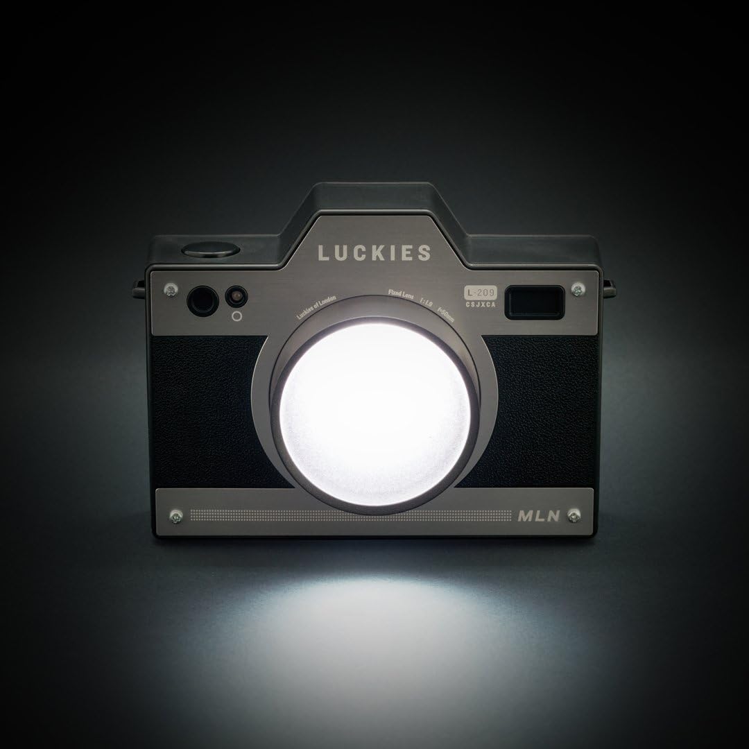 Camera Night Light - Retro Camera Shaped Night Light Rechargeable USB Kids Night Light - LED Night Light, Black, 7.8 x 12.3 x 5.5 cm - Image 4
