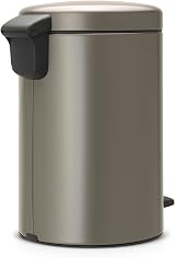 Brabantia NewIcon 12L Pedal Bin Platinum Soft-Closure Removable Inner Bucket view 4