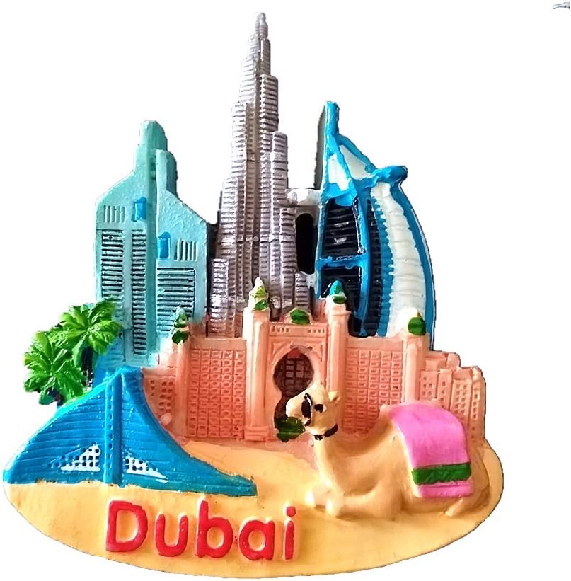 Dubai United Arab Emirates 3D Fridge Travel Souvenir