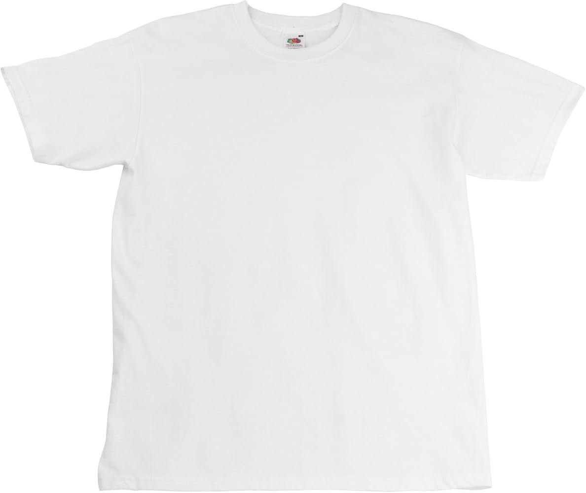 FRUIT OF THE LOOM Hortleeved camiseta para Hombres S Blanco: Amazon.es: Ropa y accesorios