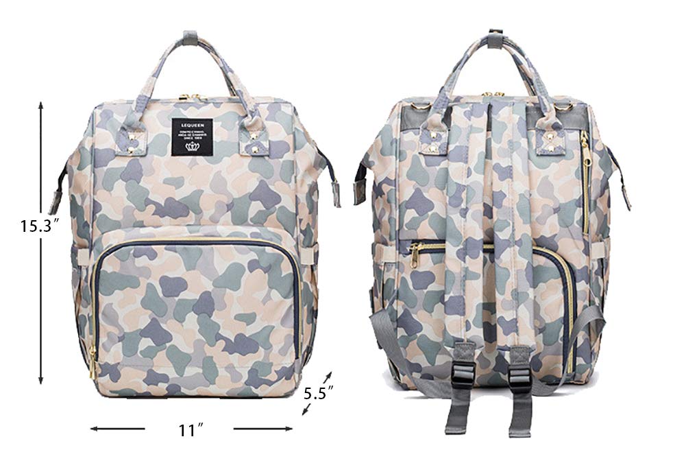 lequeen camo diaper bag