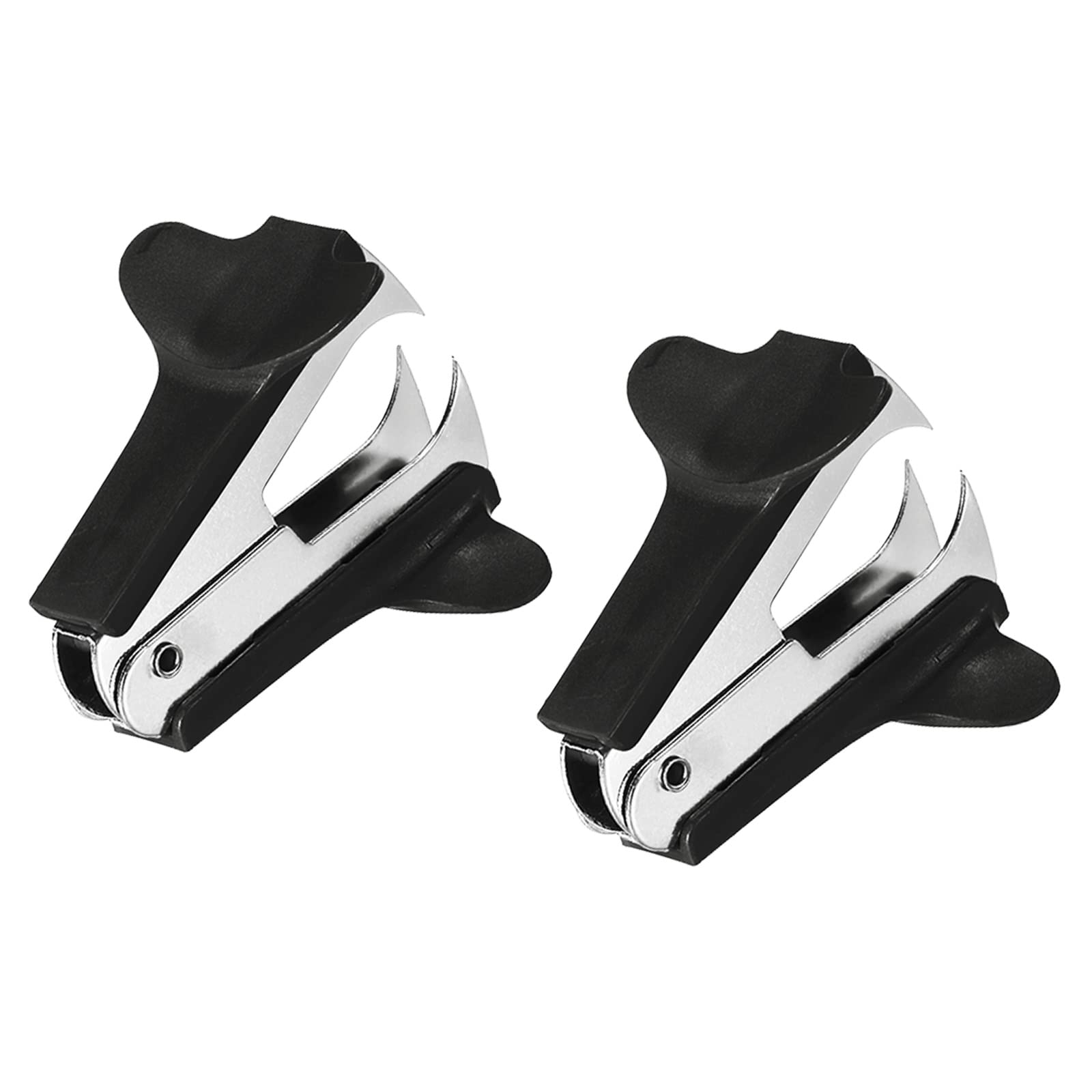 YOKIVE 2 Pcs Staple Remover, Mini Puller Steel Jaw | Staples Removal Great for Office Home Desktop (Black)