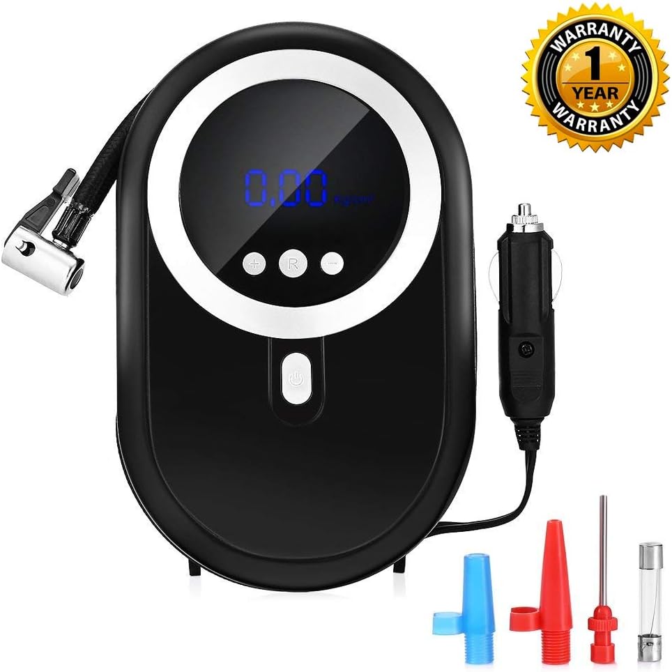 amiciAuto Auto Cut Digital Inflator Tyre Air Pump for Car and Bikes, Power 120W, 12V (Inflator)