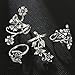 Dream Date 21 Band Style Stainless Steel Party&Pub Night Club Knuckle Band Ring Set Mounted Gem (Vines Style)
