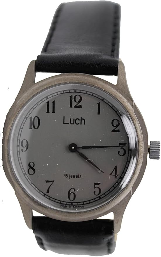 Luch Men's Wind up Wrist Watch Gray Face Watches