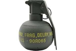 Disratw M67 Tactical Grenade Airsoft Grenade Toys Plastic CS Battle Game Toy Hand Grenades Pull Ring Toys Role Play Model Prop for Age 14+ (Green)